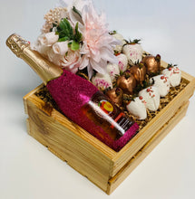 Load image into Gallery viewer, Pink & Rose Gold Sparkling Gift Set