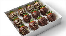 Load image into Gallery viewer, Midnight Dark Chocolate Drizzled Berries