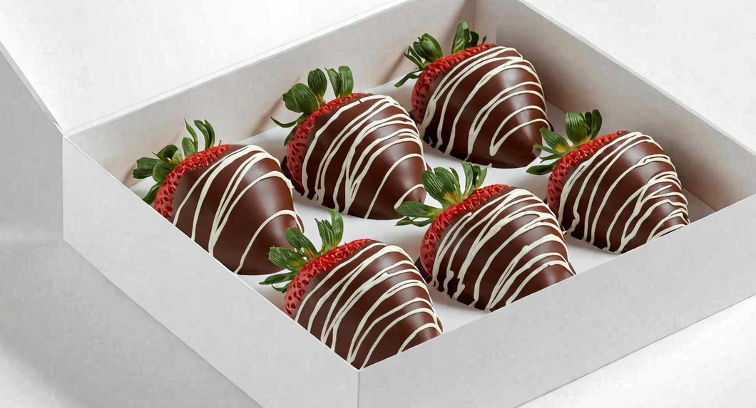 Midnight Dark Chocolate Drizzled Berries